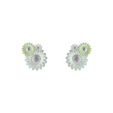 Daisy x Stine Goya White & Green Studs