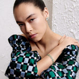 Daisy x Stine Goya White & Green Studs