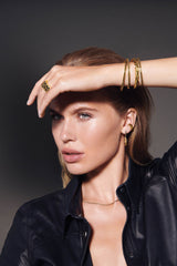 Ellera Gold Plated Necklace w. White Zirconias