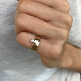 Annie 14K Gold Ring w. Green Agate