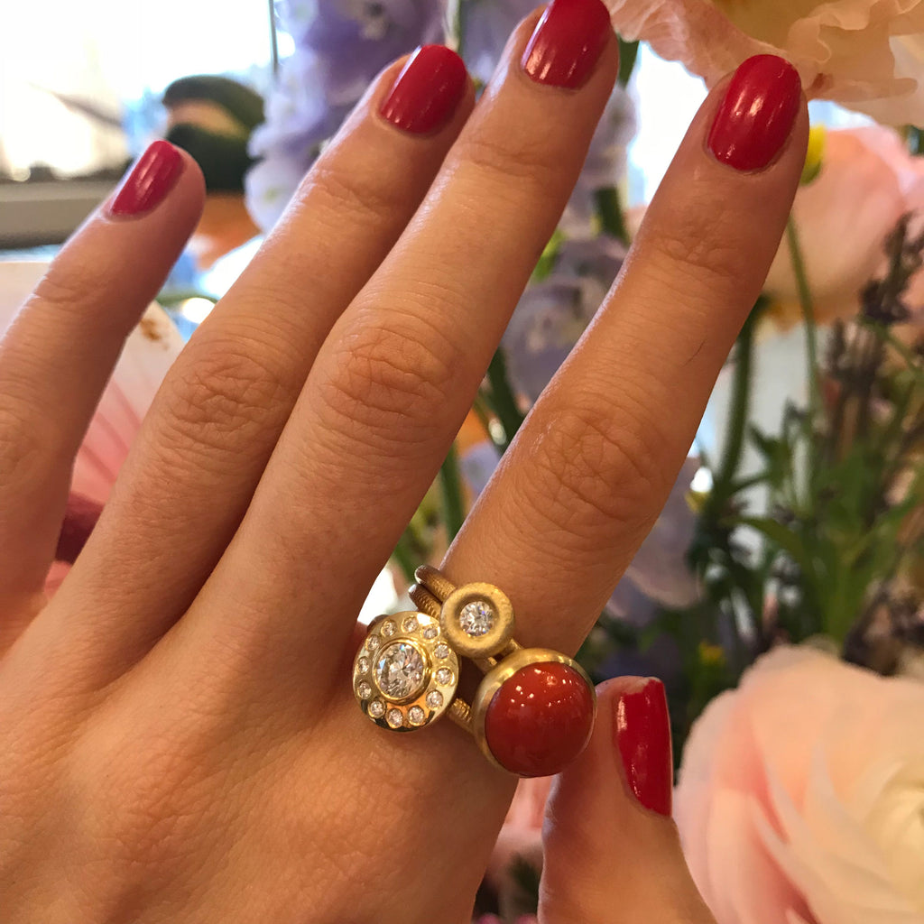 Glory 18K Guld Ring m. Diamant