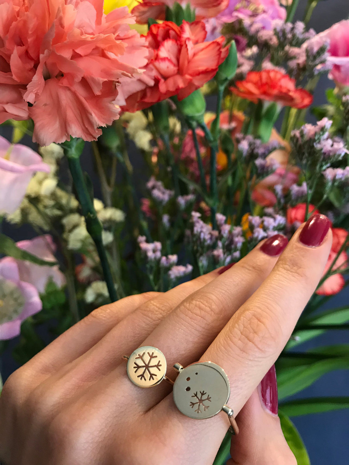 Heart & Dots 14K Gold Ring