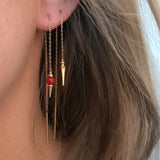 Miss Elsia Grey Earring Red Coral