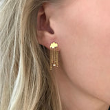 Rain Cloud Single 18K Ohrring aus Rosegold I Diamanten
