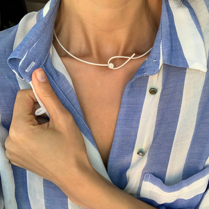 Kharisma silberner Neckring