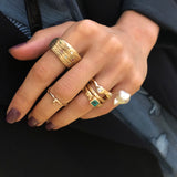 Rebecca 18K Gold Ring w. Pink Sapphire