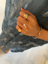 Fusion End 18K Gold Rings