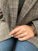 Malene 3.5 Green 14K Gold Ring w. Emerald