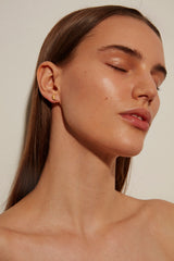 New Moon Gold Plated Stud