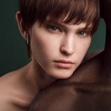 Eternity Green 14K Gold Ear Cuffs w. Lab-Grown Diamonds