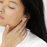 Galaxy 18K Rosegold Earrings w. Diamonds