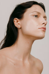 Maria 02 9K Gold Stud w. Ruby