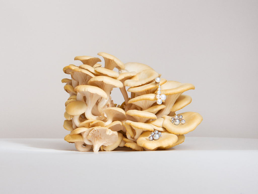 Liat 02 9K Gold Earrings w. Pearls