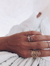 Cecilia Lace 18K Gold, Whitegold or Rosegold Ring