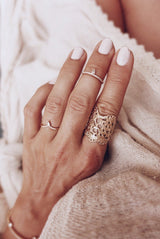 Cecilia Lace 18K Gold, Whitegold or Rosegold Ring