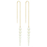 Pointy Pearl Ohrringe vergoldet mit Perlen