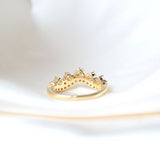 Josephine 14K Gold Ring w. Diamonds