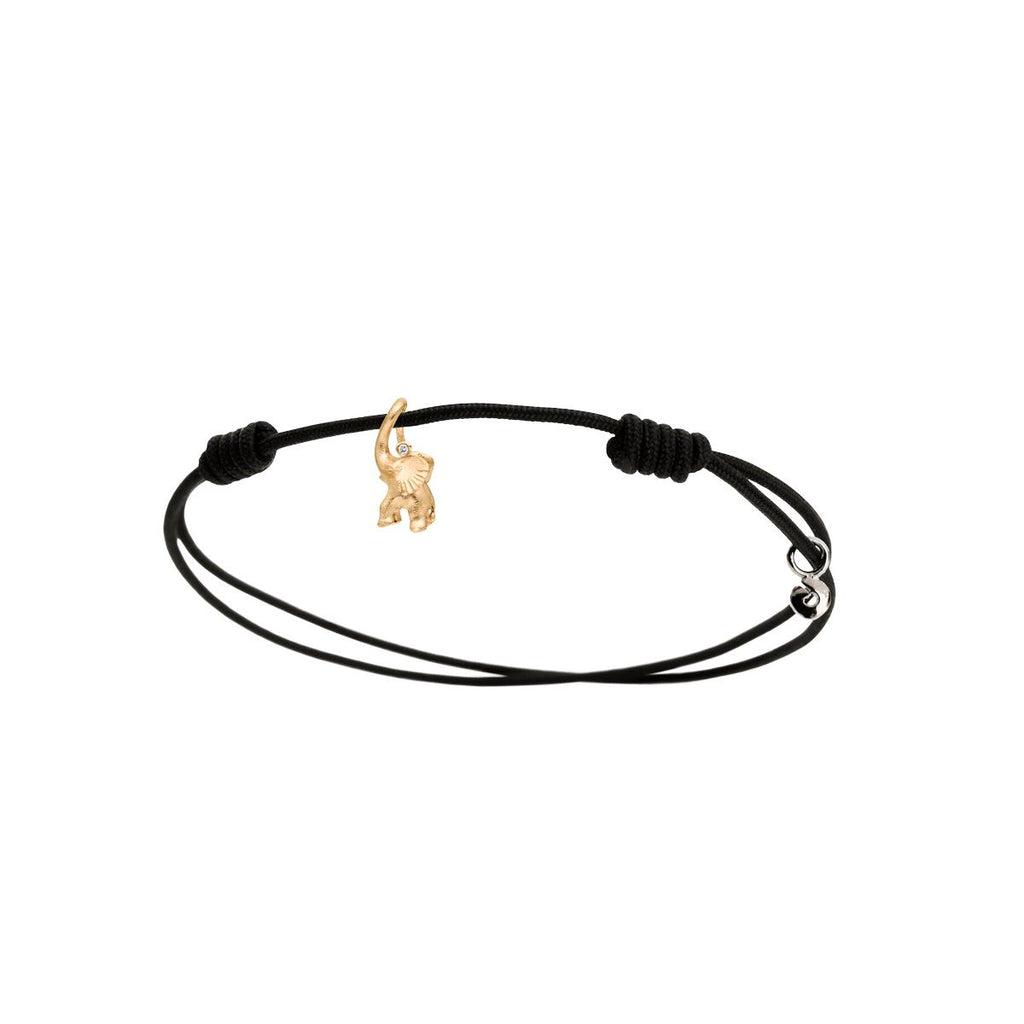 Elephant My Little World 18K Gold Bracelet w. Diamond