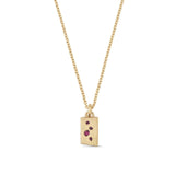 Hidden Gems Square Pendant Gold