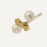 Sandrine Diodati | Margret Gold & Silver Stud w. Pearls