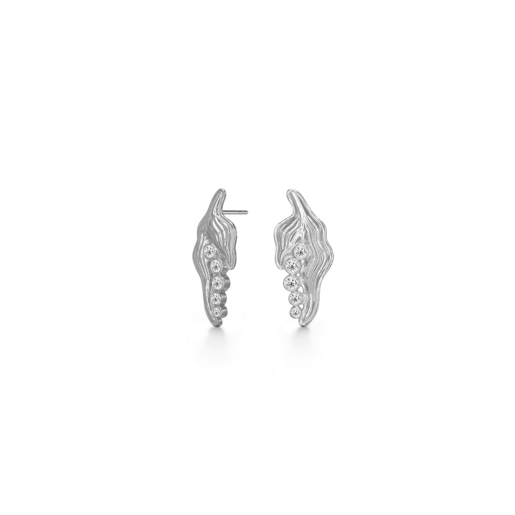 Princess on the Pea Silver Earrings