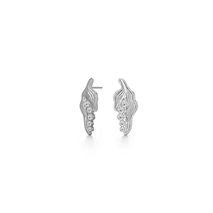 Princess on the Pea Silver Earrings