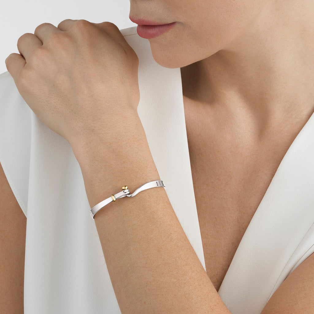 Torun 18K Silver & Gold Bangle