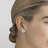 Daisy 11 mm. Silver Earrings
