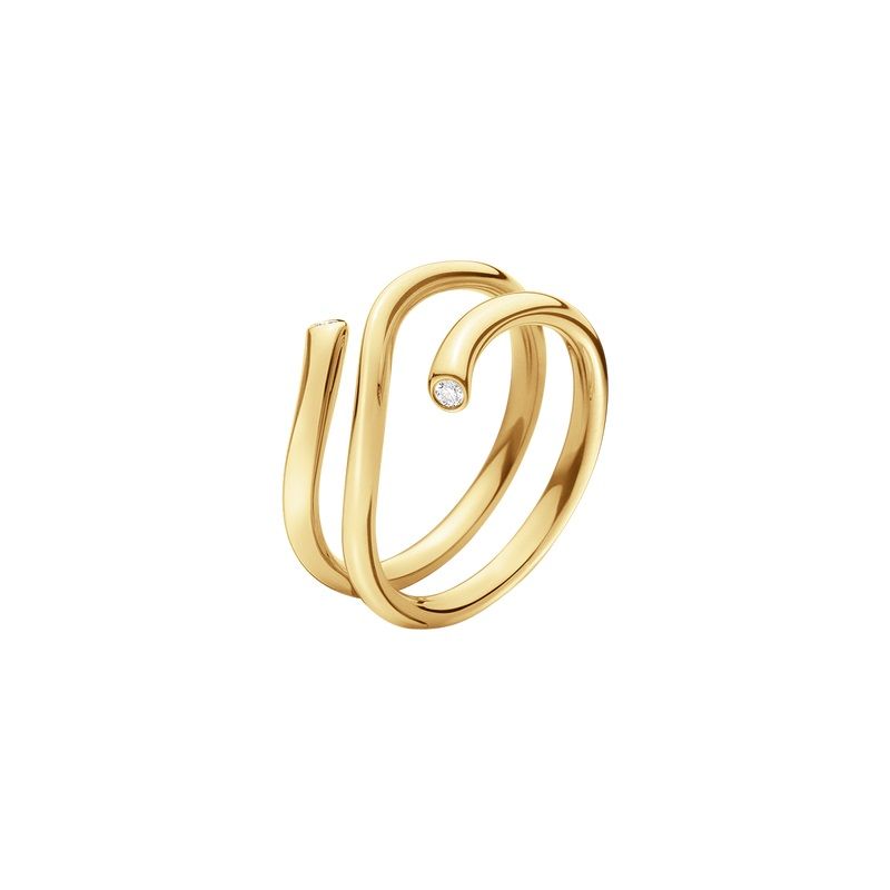 Magic Goldring aus 18K I 2 Diamanten