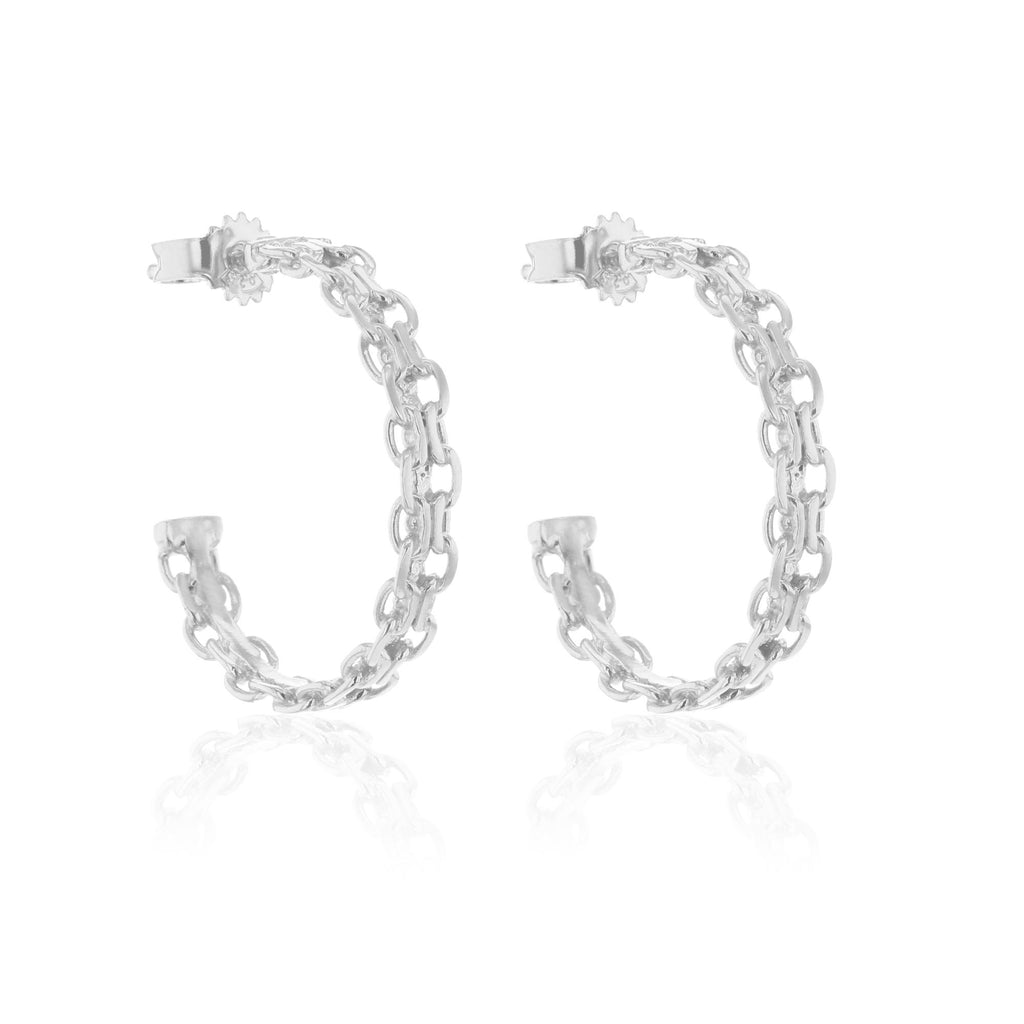 Deciduous Silver Hoops