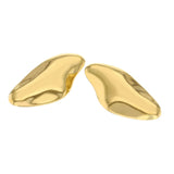 Rock Fragment Gold Plated Earrings