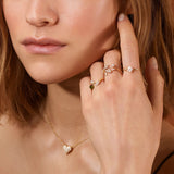 Winter Frost 18K Gold Ring w. Diamonds