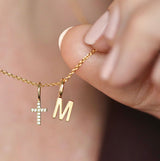 My M 18K Gold Pendant w. Diamond