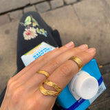 Multi Ring Gold Plated