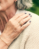 Royal dots 18K Guld Ring m. Diamant