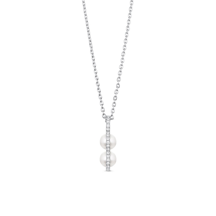 Bahati Silver Necklace w. Zirconia