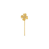 Furaha Gold Plated Earring w. White Zirconia