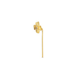 Furaha Gold Plated Earring w. White Zirconia