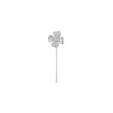 Furaha Silver Earring w. White Zirconia