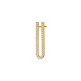 Zanzibar Gold Plated Earring w. Zirconia