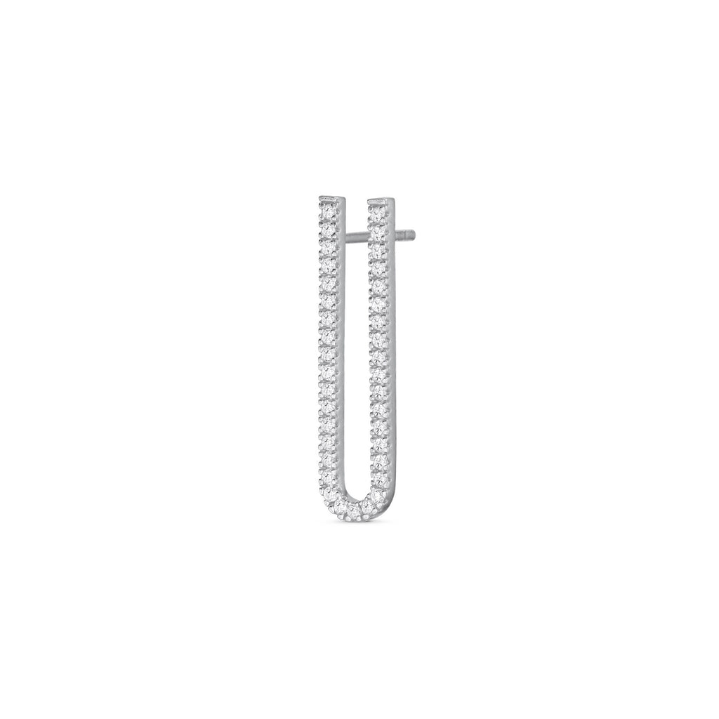 Zanzibar Silver Earring w. Zirconia
