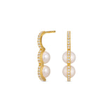 Bahati Gold Plated Earring w. Zirconia
