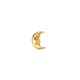 New Moon Gold Plated Stud