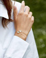 Nord White 18K Whitegold Bracelet w. Topaz & Diamond