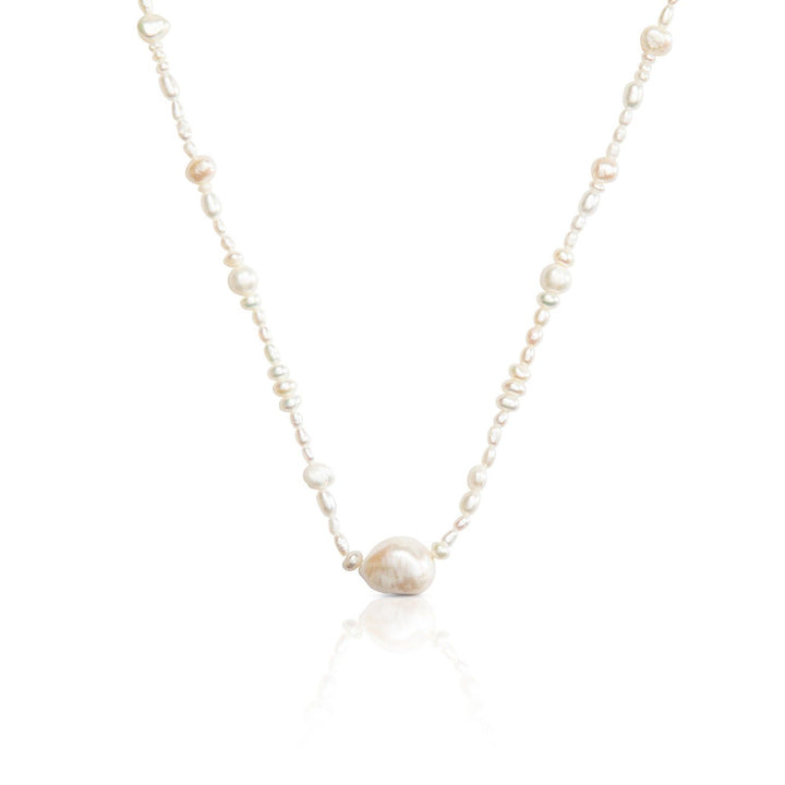Collar Zenda Halskette 18K vergoldet I Perlen