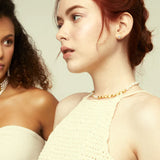 Collar Wilma 18K Gold Plated Necklace w. Pearls