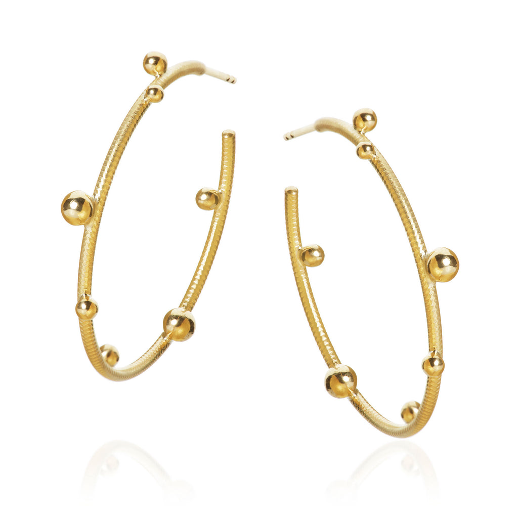 Large Delphis 18K Guld Hoops