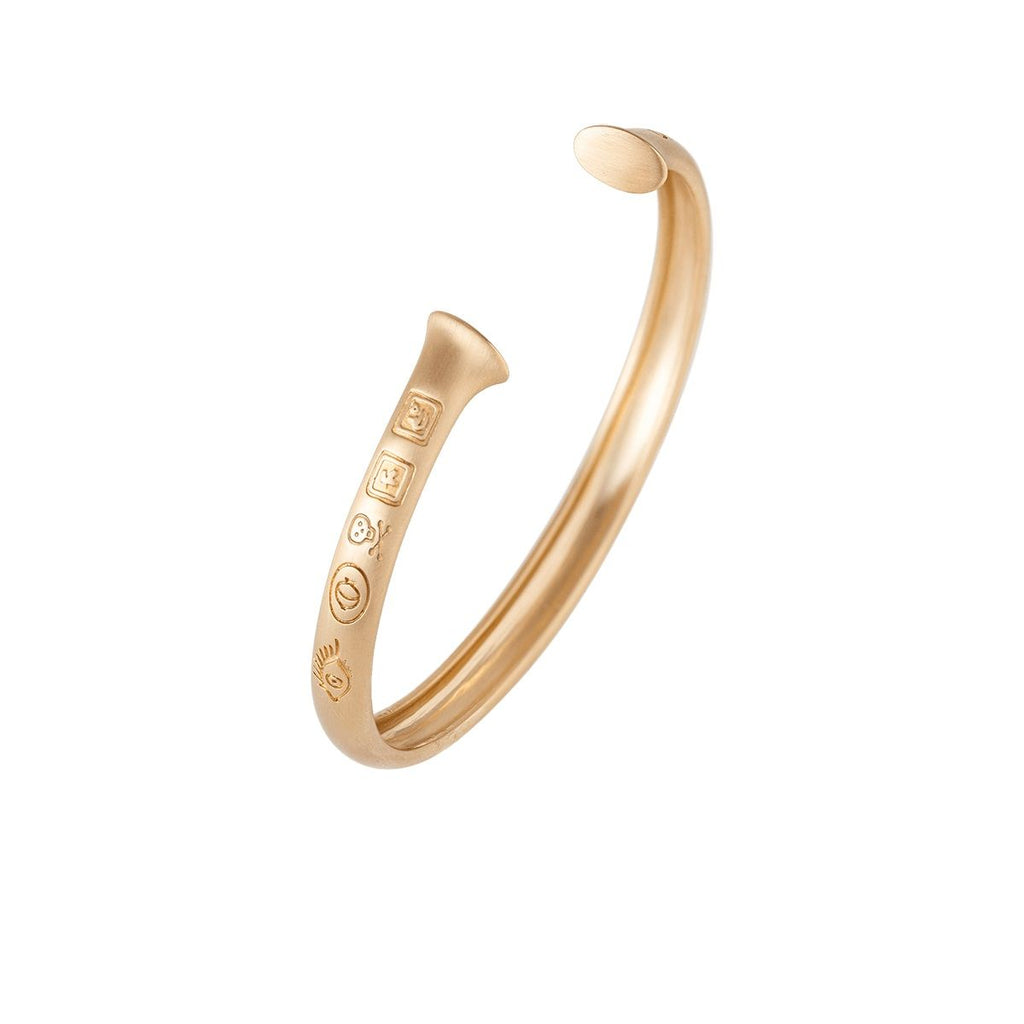 Julius men's 8 mm. 18K Gold Bangle