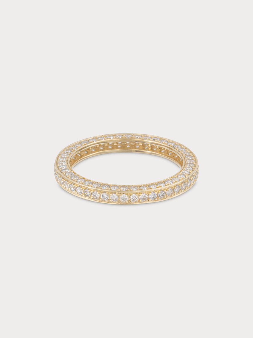 Triple Diamond Eternity Band