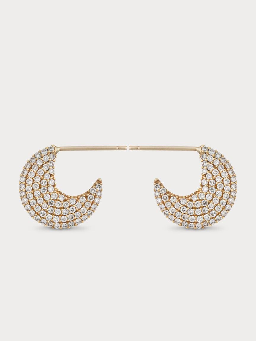 Diamond Discs Earrings